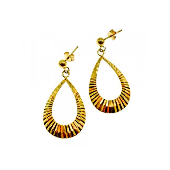 Unbranded Jewelry - 925 Sterling Silver Gold Plated Stud Earrings